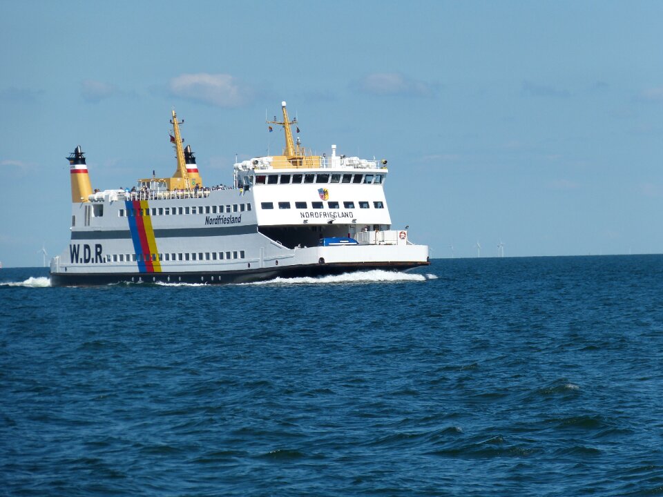 Coast wadden sea shipping