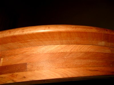 detail finishing guanandi timber table photo