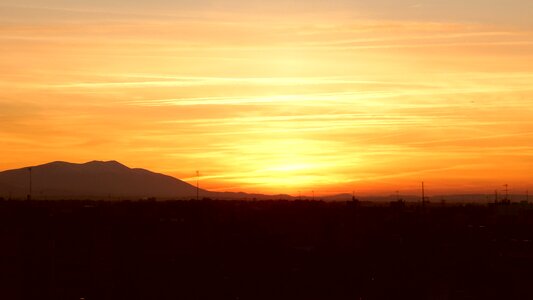 Sunset sun landscape