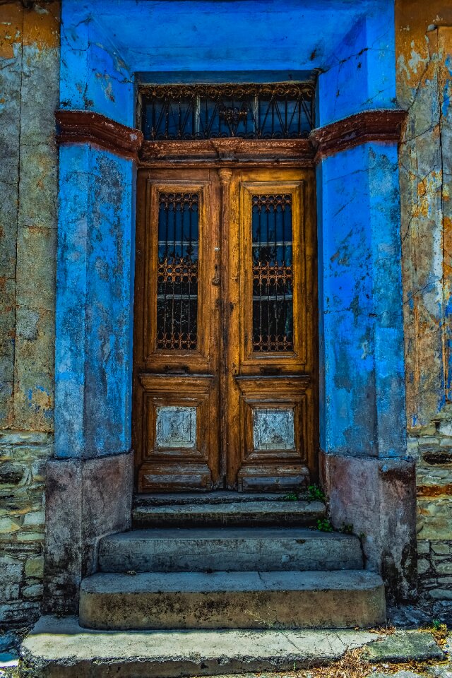 Entrance facade house
