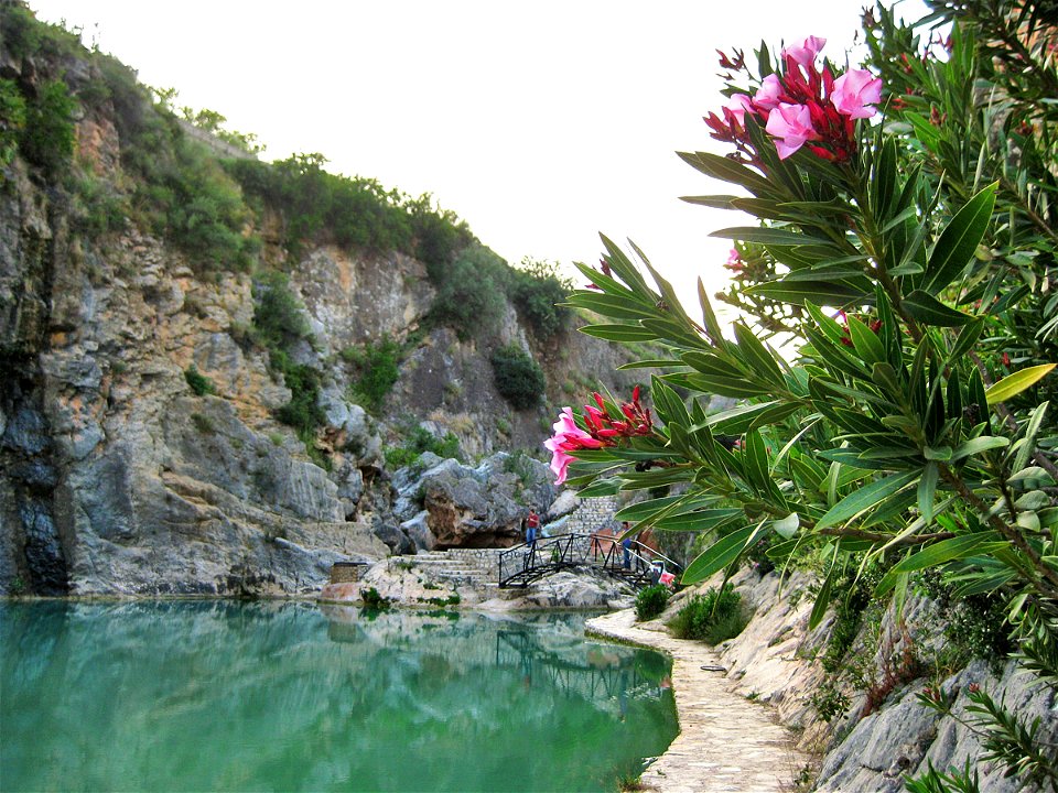 Pool in the river Sellent close to Bolbaite, Canal de Navarrés, Valencian Country, Spain.