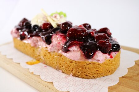 Pastry cake strawberries