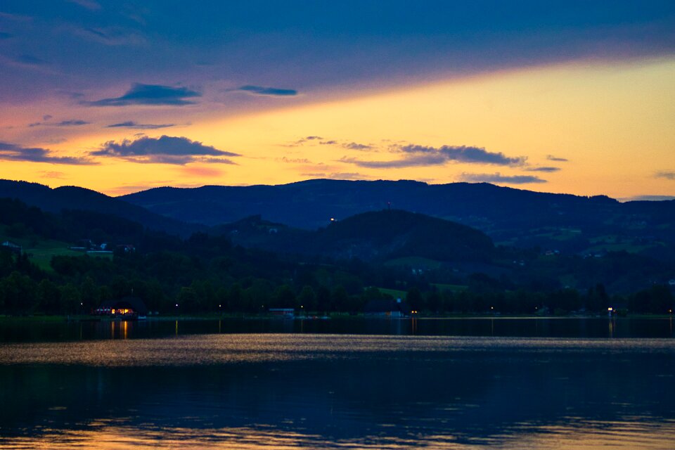 Sky landscape evening