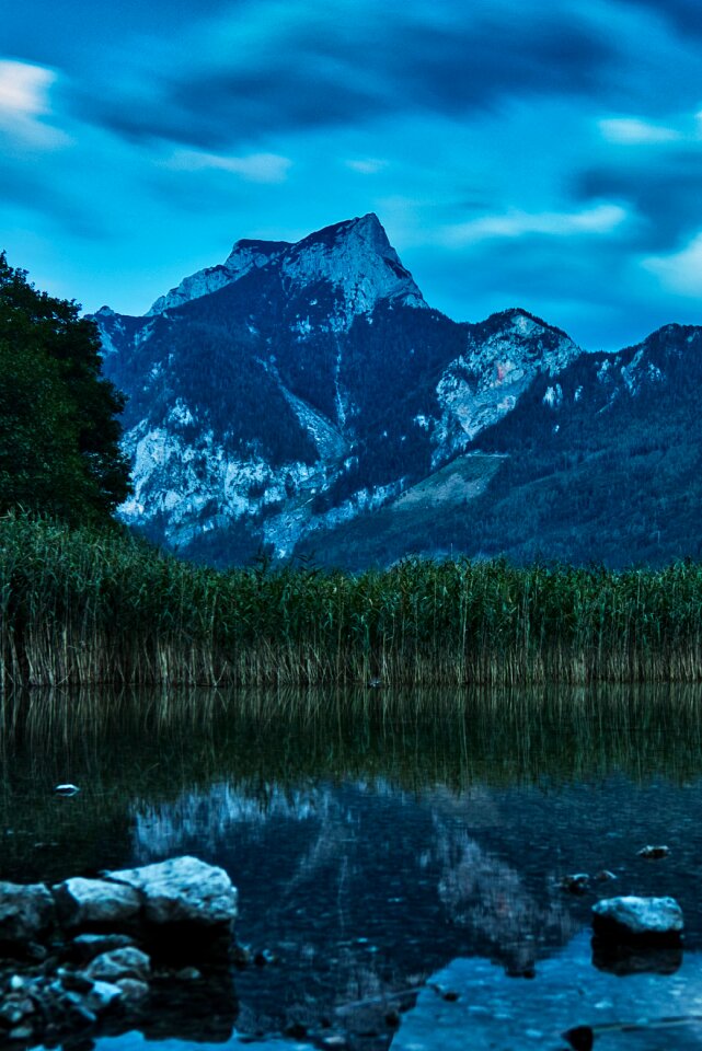 Evening lake leopold steinersee
