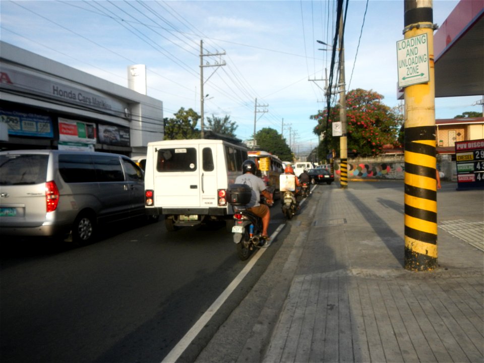 Andres Bonifacio Avenue by the Barangka Viaduct (Marikina City) Load limit 20 metric tons K0014+1081 K0014+1241 length 160 meters Monte Vista Footbridge (Marcos Highway, Industrial Valley - Barangaka,