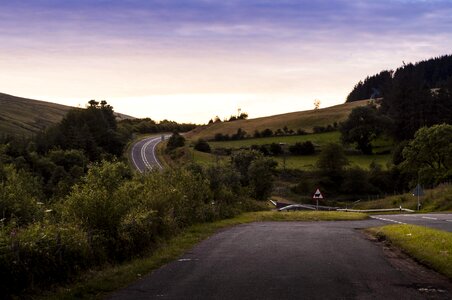 Asphalt travel sky