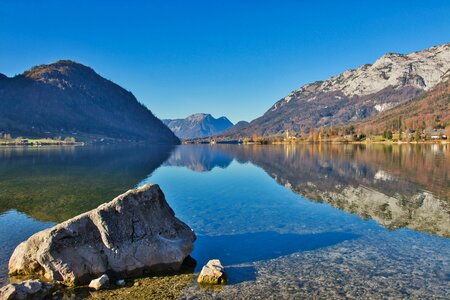 Mountains austria lake photo