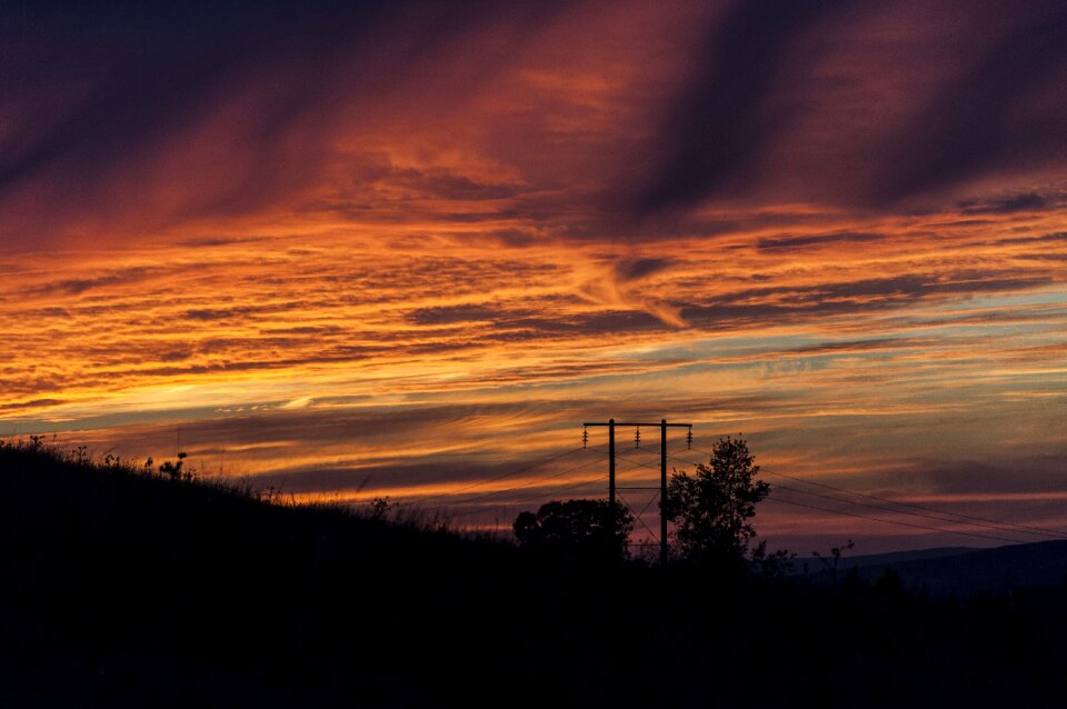 Evening clouds mood