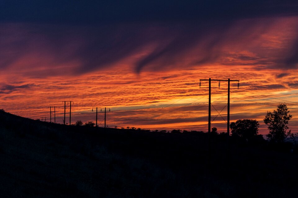 Evening clouds mood