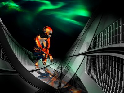 Scifi astronaut color