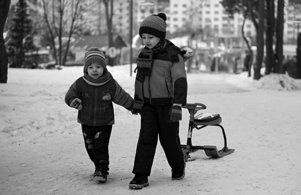 Snow winter baby