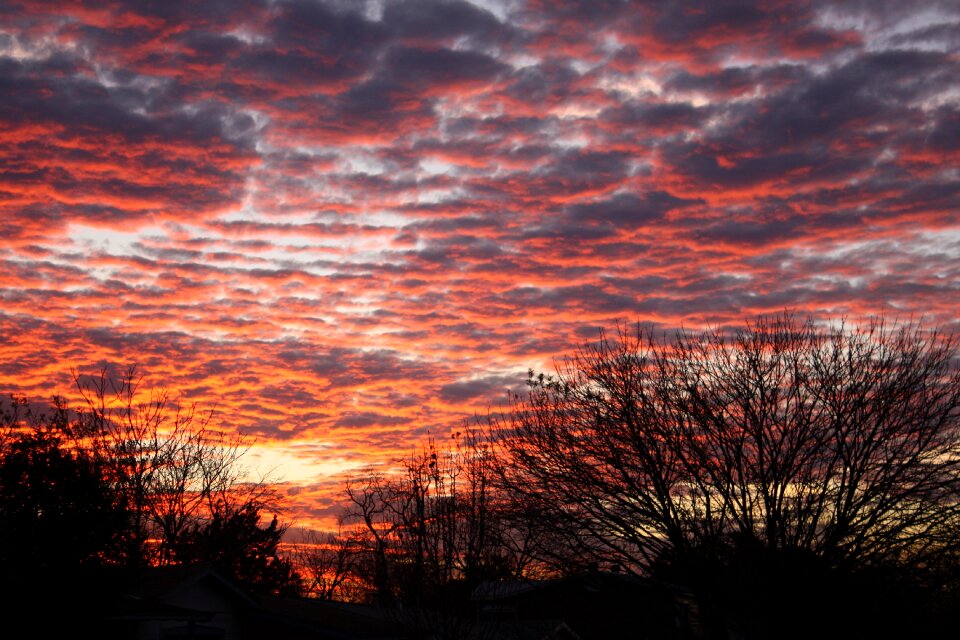 Clouds nature afterglow