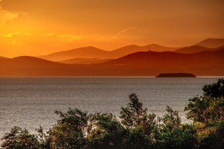 Twilight landscape nature