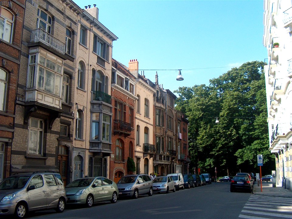 La rue des Pâquerettes à Schaerbeek, Bruxelles, Belgique.