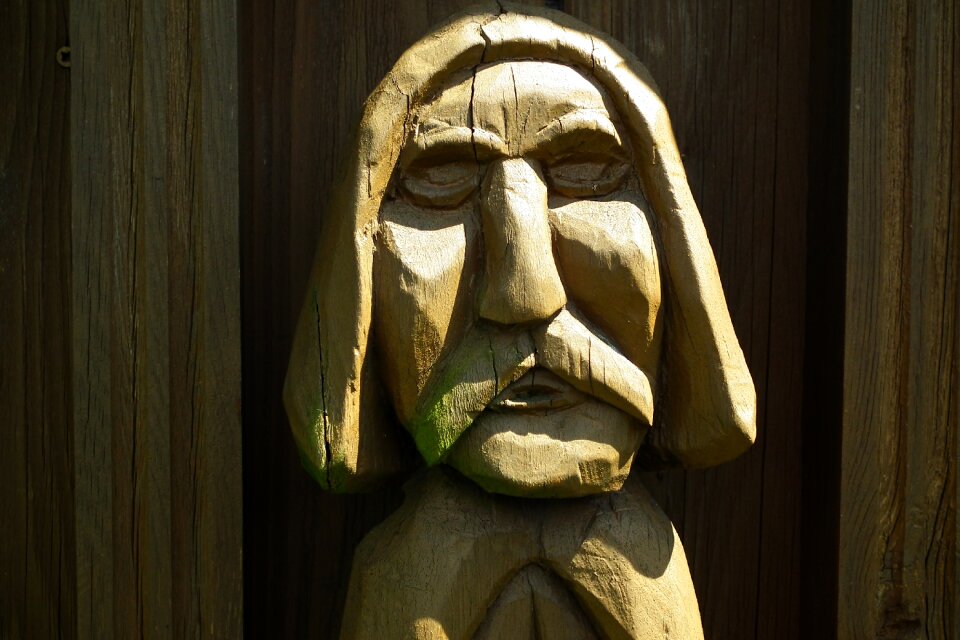 Wooden character handicraft