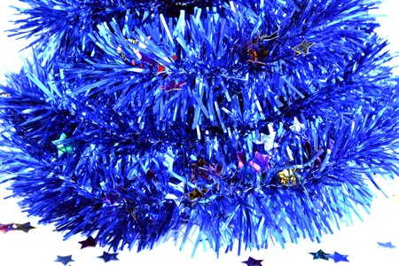 Blue holiday ornament photo