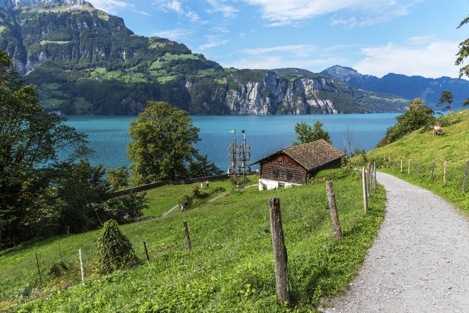 Switzerland landscape hiking