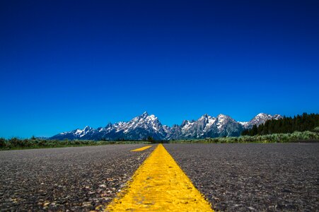 Asphalt panorama nature