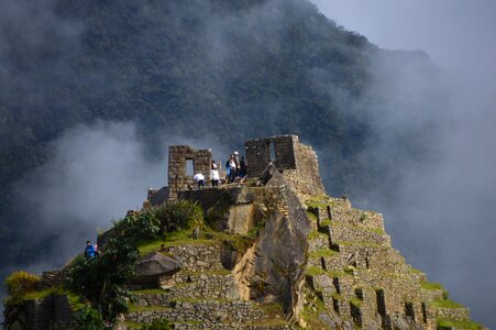 Mountain ruins incas photo