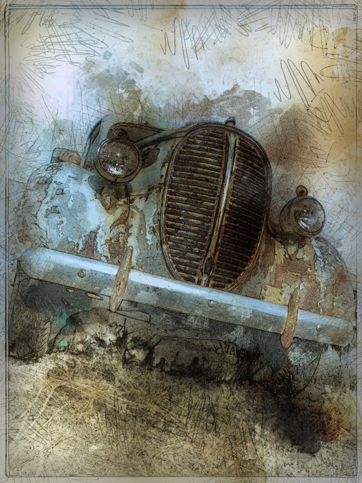 Car transportation vintage
