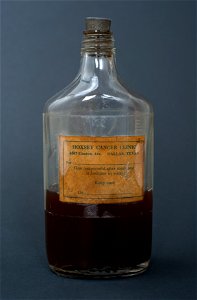 Harry M. Hoxsey, a former coal miner with an 8th grade education and no medical training made millions hawking quack cancer “cures” , to desperate patients  for more than three decades until FDA was a