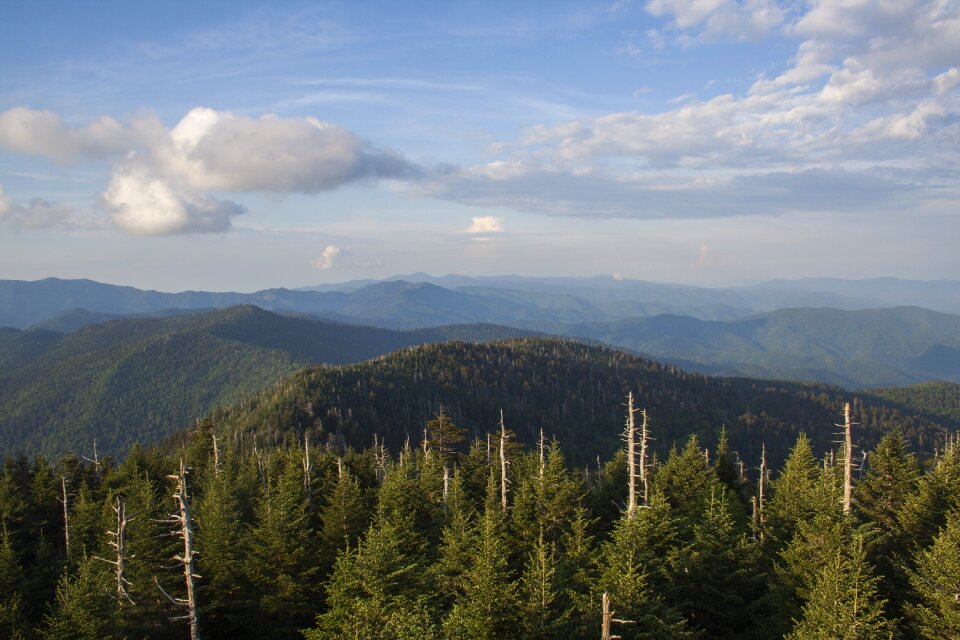 Clingmans dome mountains landscape