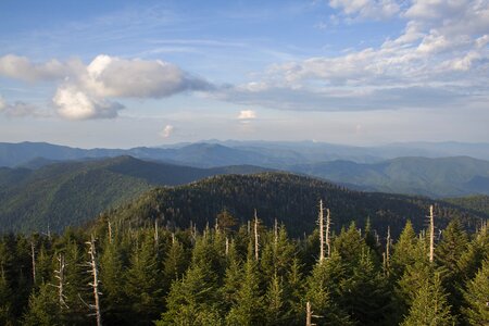 Clingmans dome mountains landscape photo