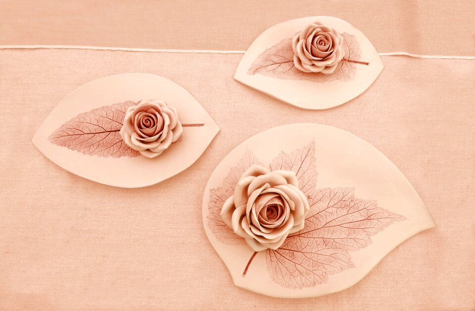 Hand labor rose bloom decorative