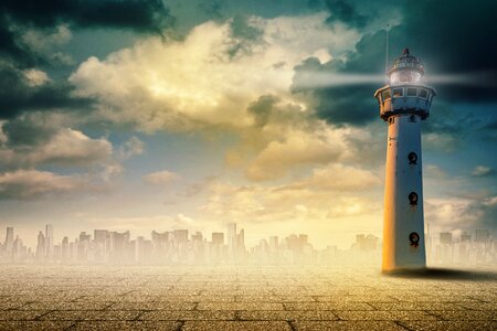 Sky photomontage composing