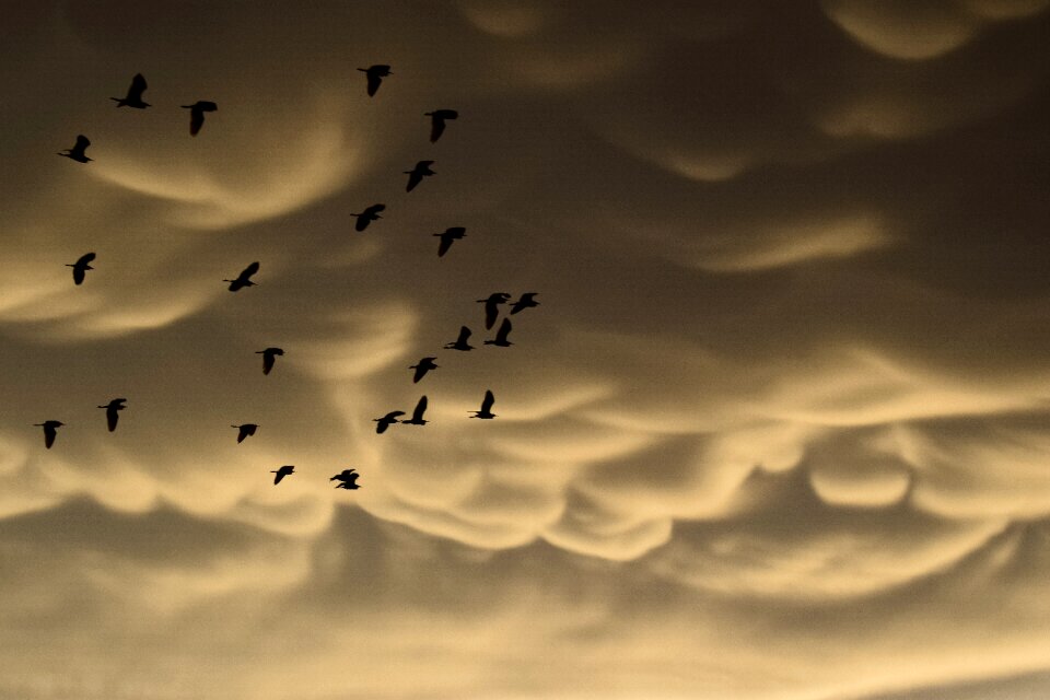 Clouds strange spectacular