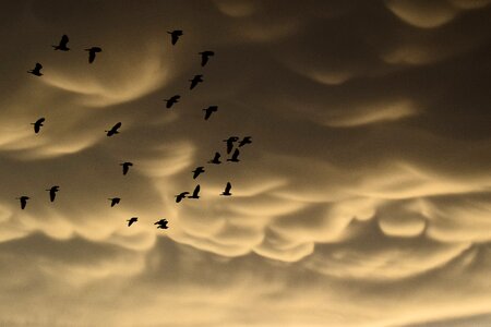 Clouds strange spectacular photo