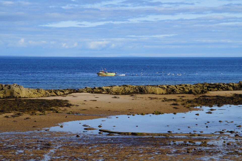 Sea landscape coast