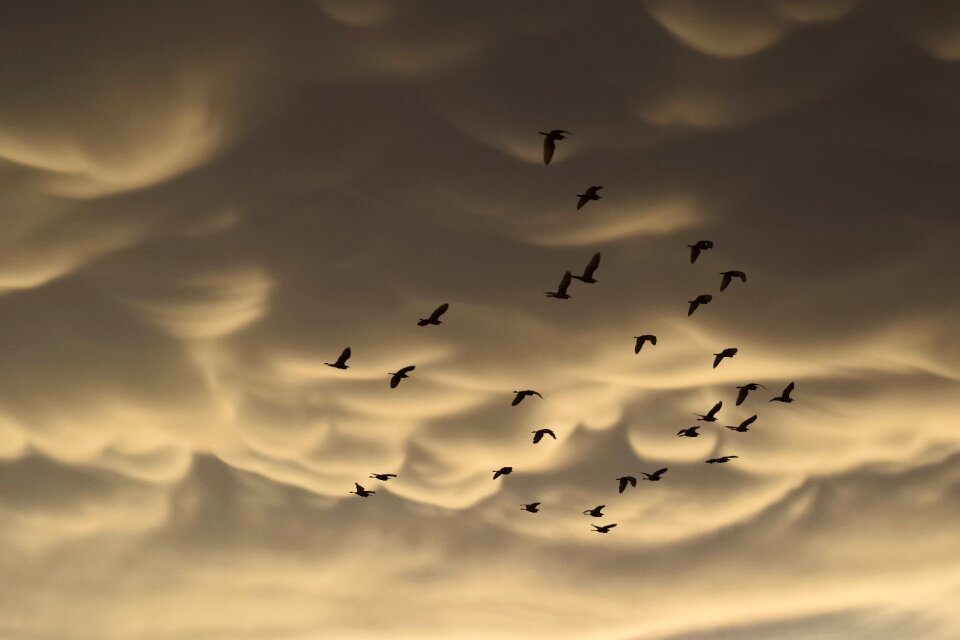 Clouds strange spectacular
