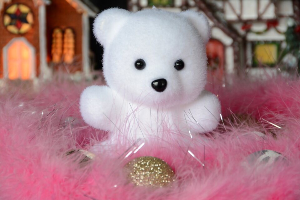Bear cub christmas decoration