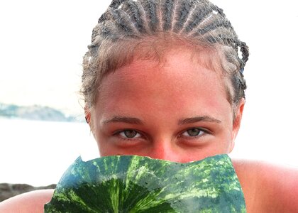 Close-up watermelon healthy rest