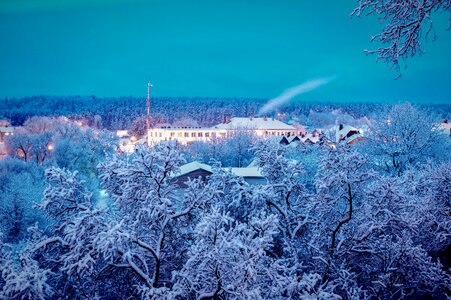 White december blue