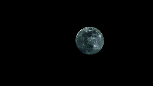 Luna blue night photo