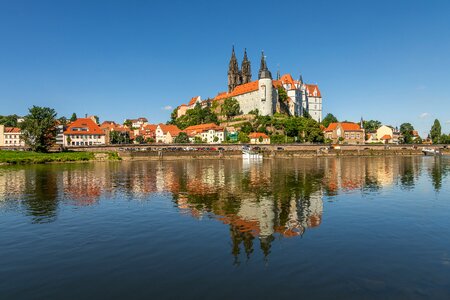 Albrechtsburg castle historic center building photo