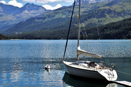 The alps sailboat travel