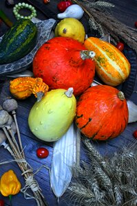 Vegetables decoration halloween photo