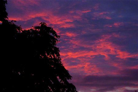 Sunset over the Beechview neighborhood of Pittsburgh photo