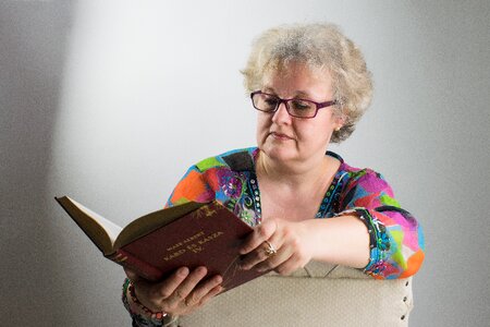 Reader book glasses photo