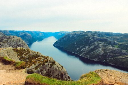 Pulpit rock fjord landscape