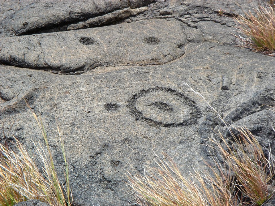 Petroglyphs at Hawaii Volcanoes National Park