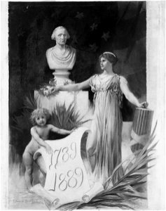 Design for the Washington Centennial Celebration, Souvenir photo