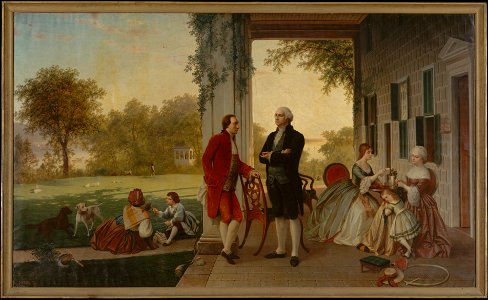 Washington and Lafayette at Mount Vernon, 1784 (The Home of Washington after the War) photo