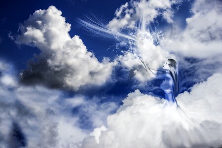 Nature blue atmosphere