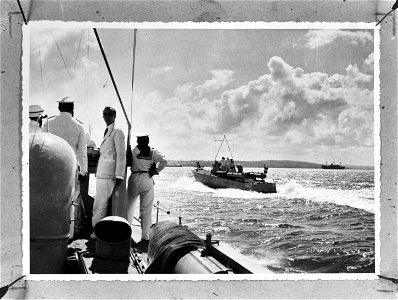 Collectie / Archief : Fotocollectie Anefo Reportage / Serie : [ onbekend ] Beschrijving : Marine Nederlands-Indië. Motortorpedoboten Datum : 1940-1945 Locatie : Indonesië, Ned photo