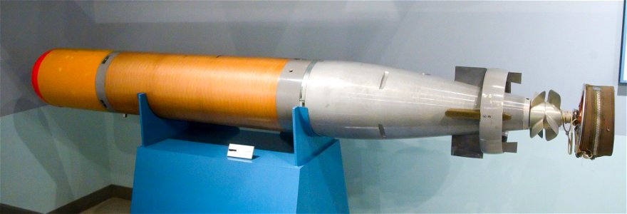 A Mk 44 Torpedo at Kanoya Museum, Japan. This example is probably Japanese built. photo