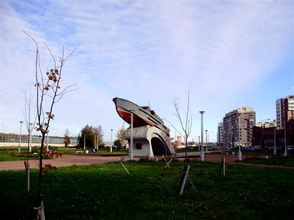 Monument to the torpedo boat mariners of Baltic in Kronstadt.
